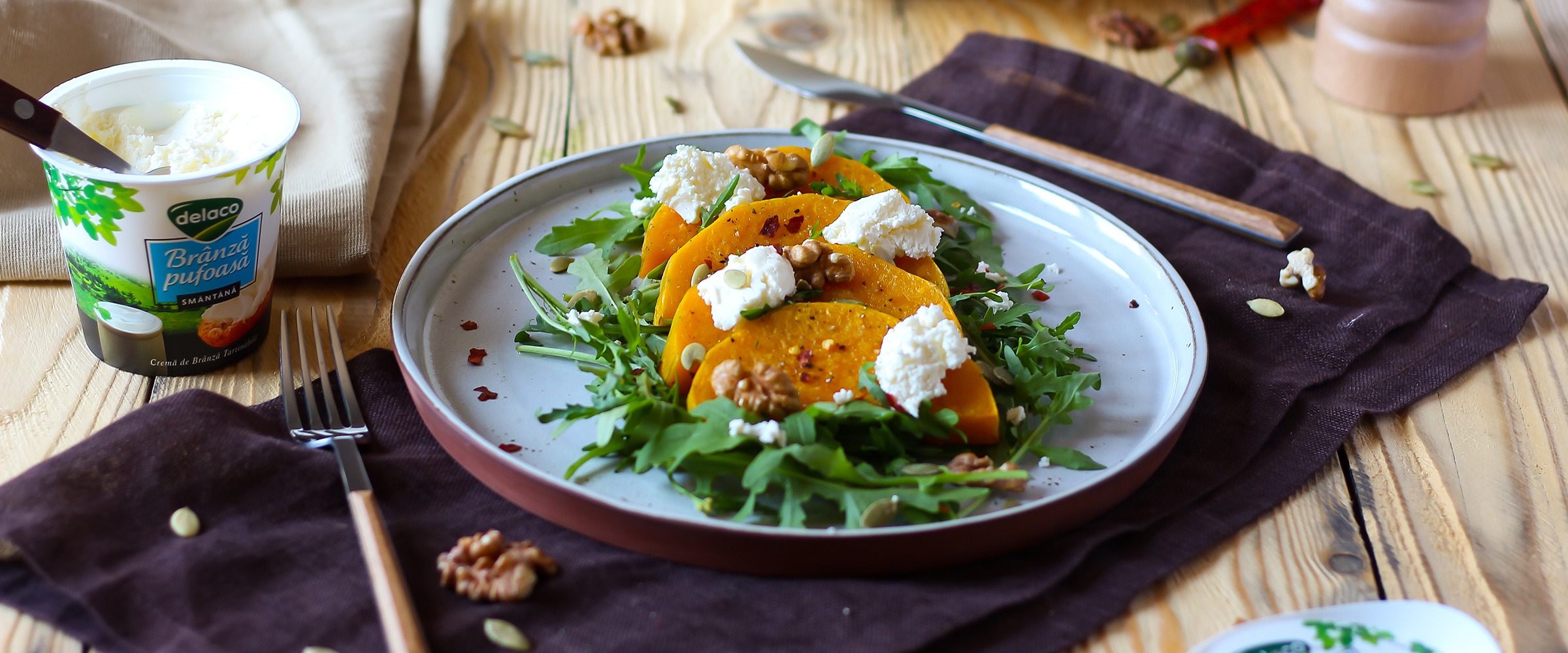 SALATĂ DE TOAMNĂ  CU DOVLEAC COPT